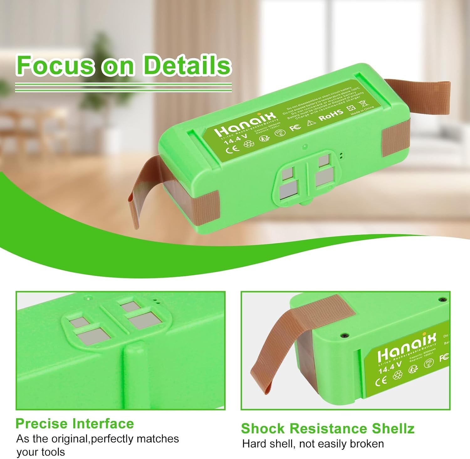 6000mAh Battery for iRobot Roomba 960 980 981 970 965 801 805 850 860 870 877