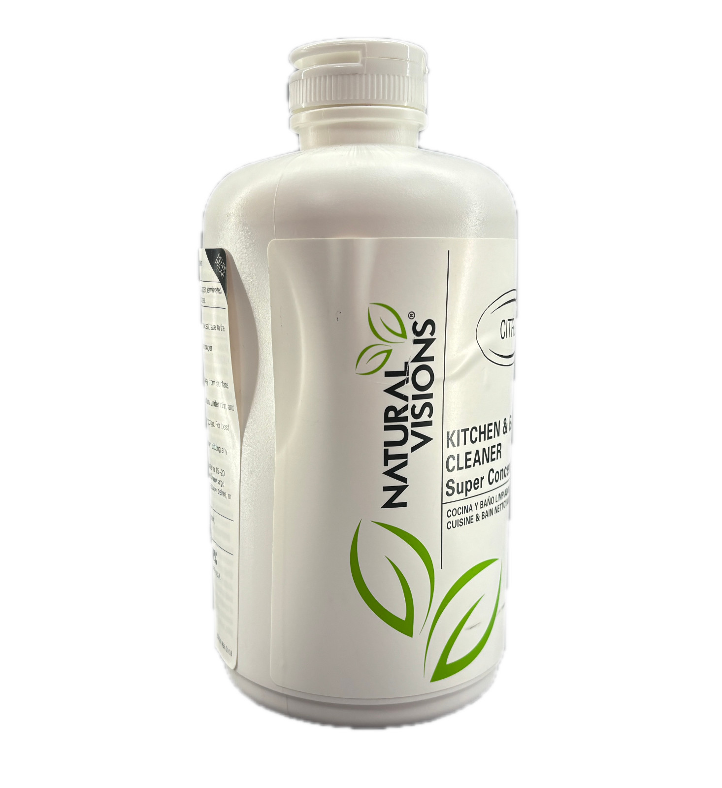 NATURAL VISIONS Kitchen & Bath Cleaner/Super Concentrated/Citrus/1 Liter NEW!