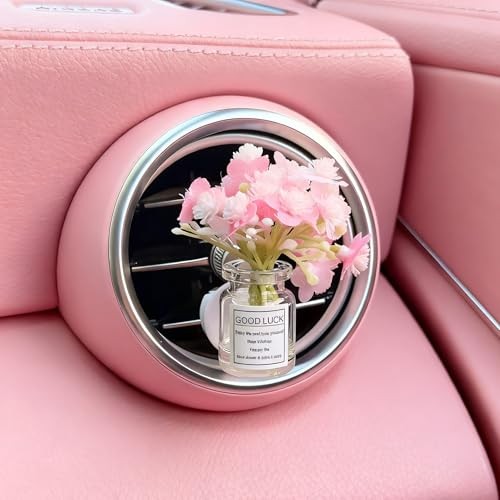 Girl Girly Car Accessories for Women, Cute Car 1 Pack-Pink Florescence Pink