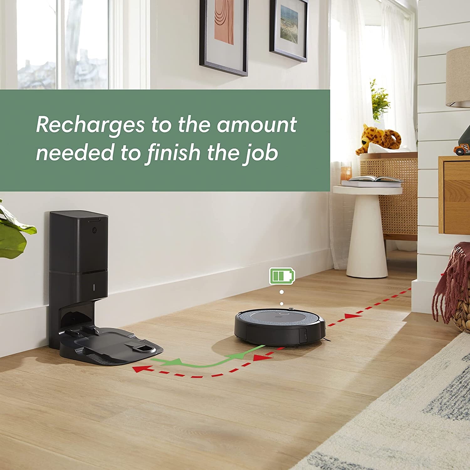 iRobot Roomba i4+ EVO (4550) Self-Emptying Robot Vacuum – Certified Refurbished!