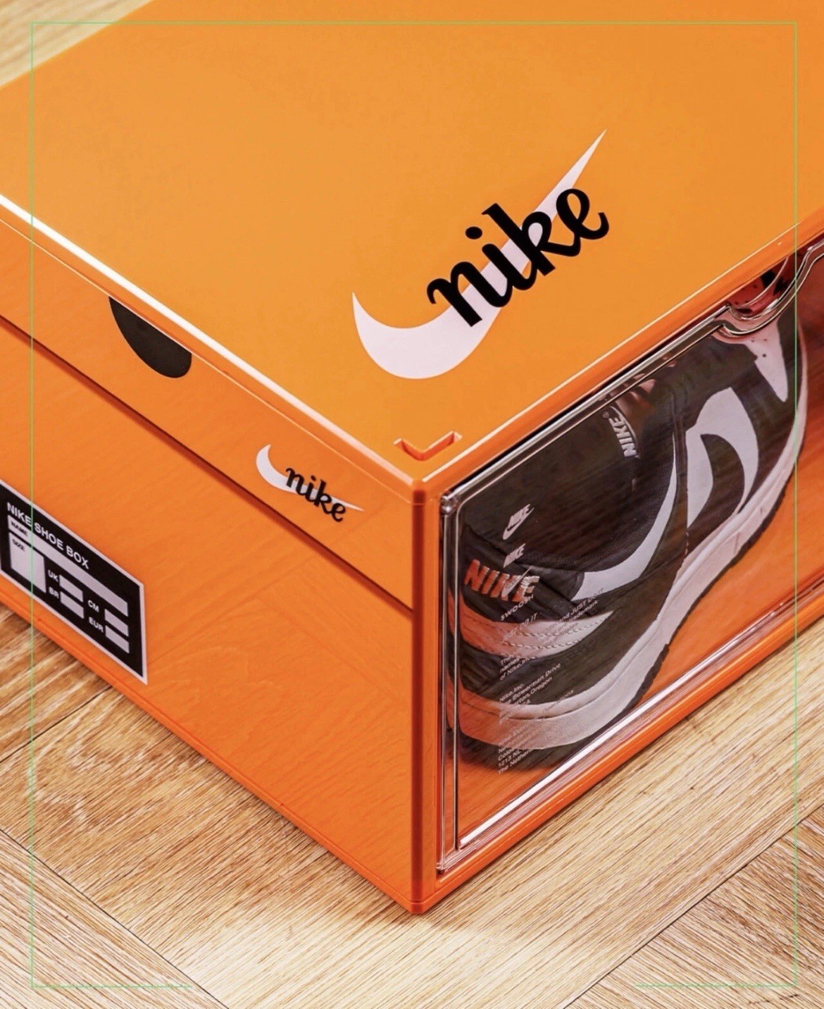 NIKE Orange Plastic Shoe Box One Piece Officially From Nike Asia Only New