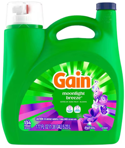 Gain Moonlight Breeze HE Liquid Laundry Detergent 177 fl oz 134 Loads