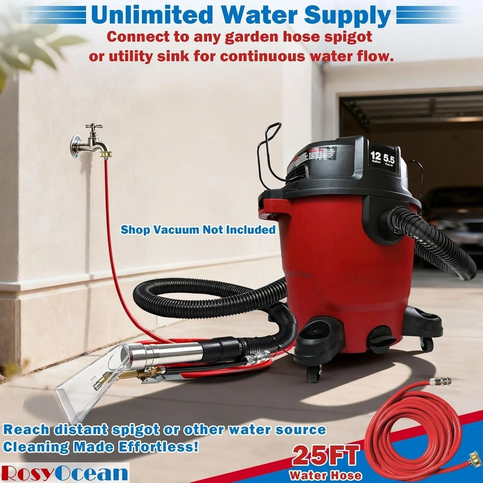 Universal Compatible with Any Brand Shop Vac Extractor Hose Kit Attachment with