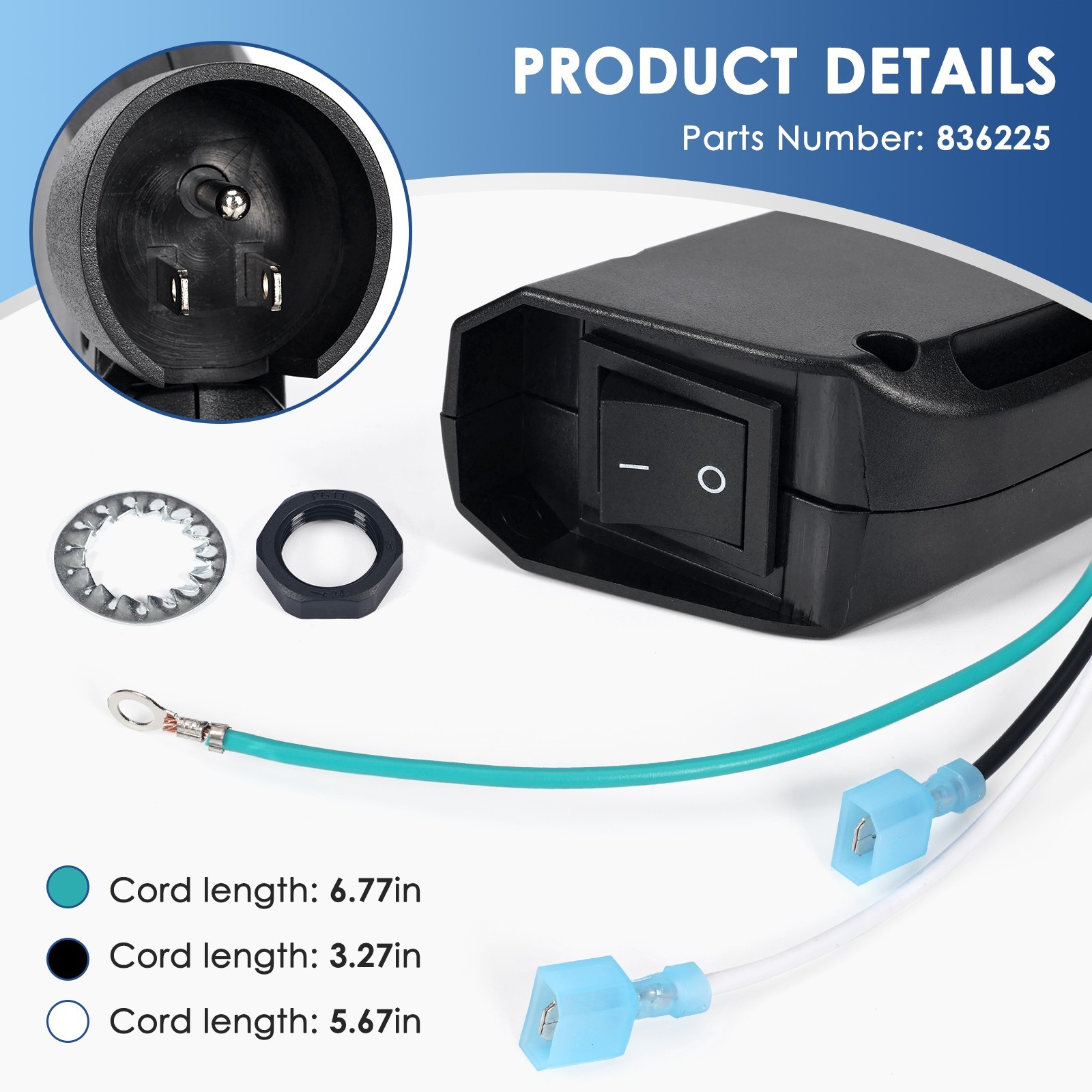 1SET For Proteam 836225 Switch Box Full Assembly, Fits Proteam Backpack Vacuum
