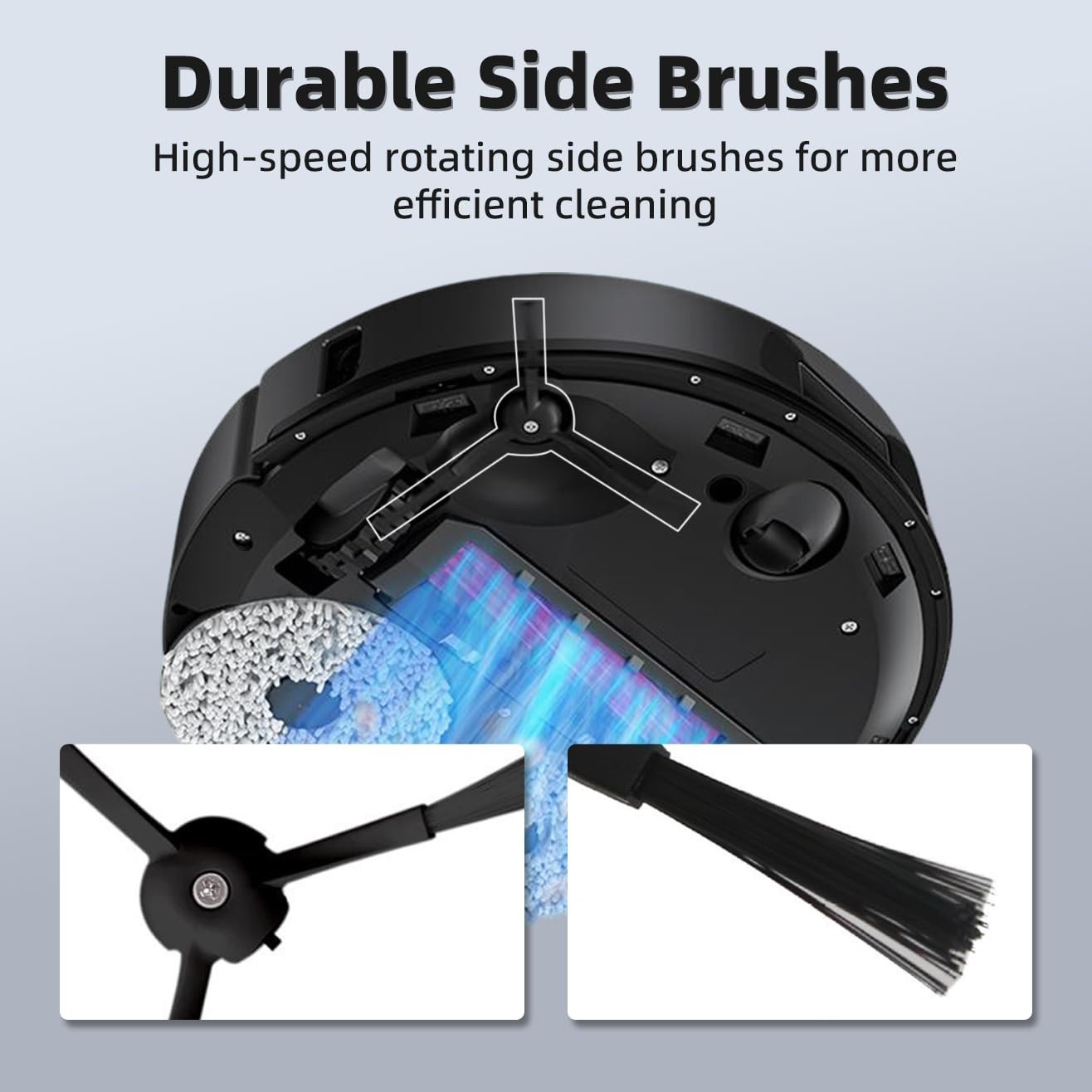 24Pcs Robot Vacuum Accessories Kit – Compatible with Qrevo S, Plus, Pro – Brushe