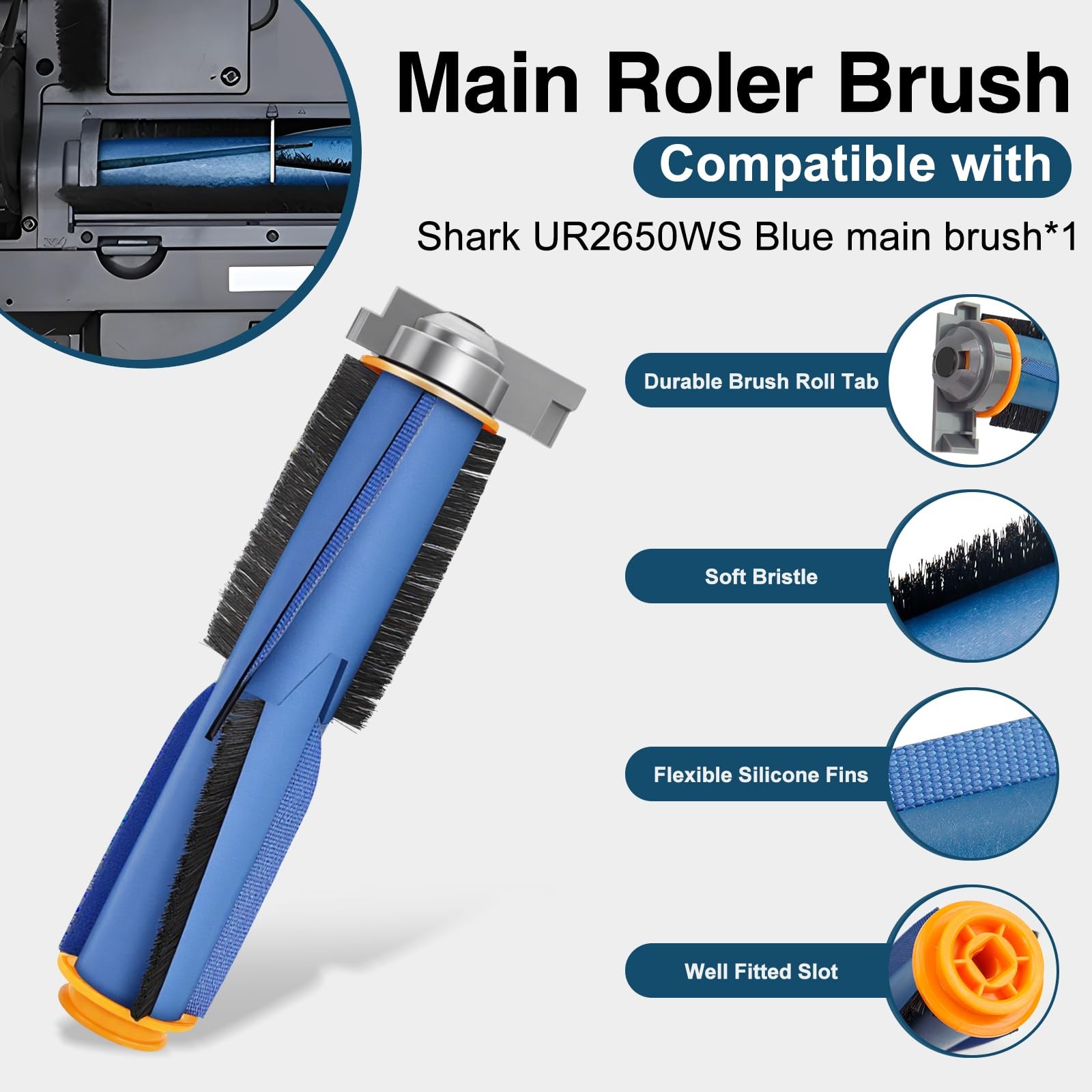 UR2650WS Replacement Parts for Shark Matrix Plus 2in1 Robot Vacuum, Accessori…