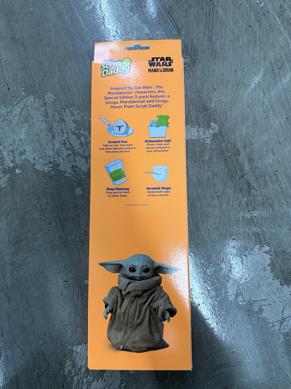 Scrub Daddy Star Wars Mandalorian Sponge 3-Pack, Scratch Proof, 105 Washes