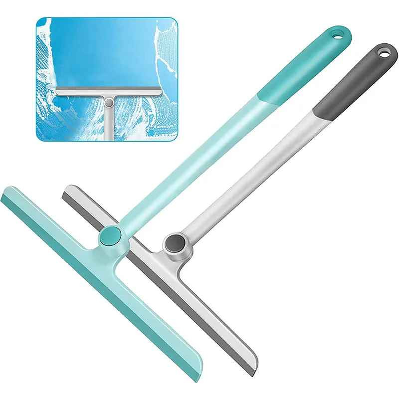 360 Degree Rotatable Shower Squeegee Glass Wiper Scraper Squeegee Cleaner With S