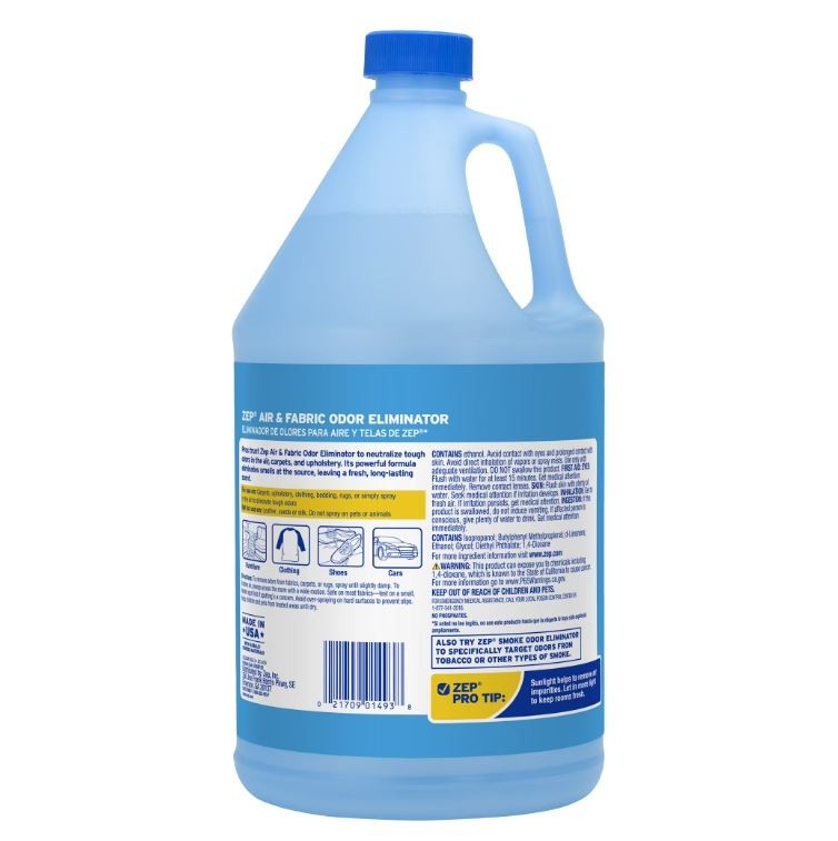 Zep Air & Fabric Odor Eliminator, Refresh Your Home, Office & Business, 128 oz