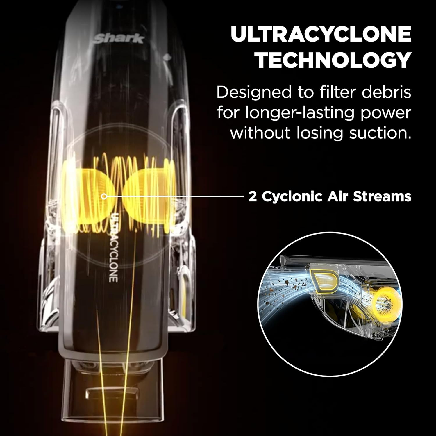 Shark Ultracyclone™ Pet Pro plus Cordless Hand Vacuum, Powerful Suction, Handhel