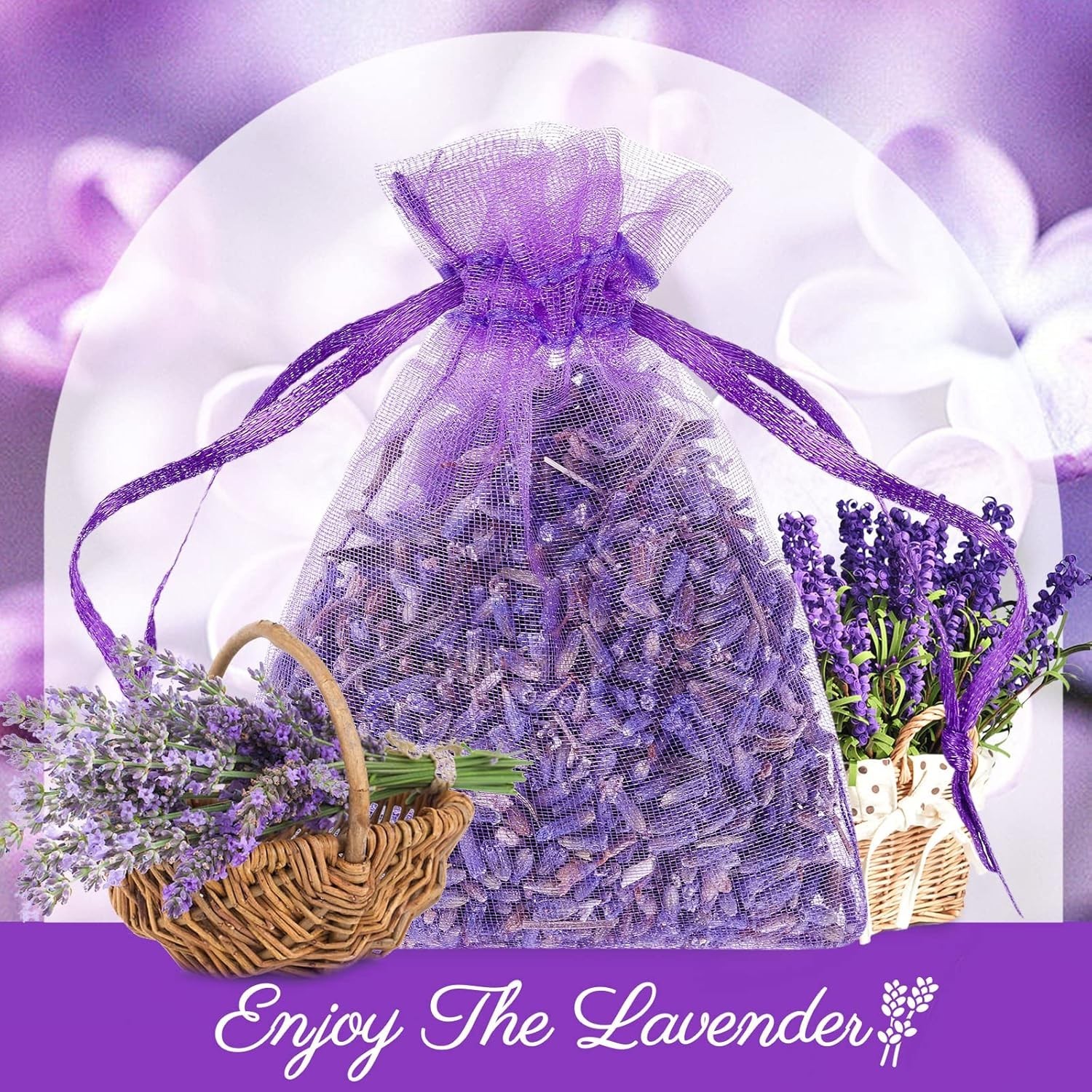 30 Pack Lavender Sachets Bags Bulk for Drawers and Closets Home Fragrance Sachet