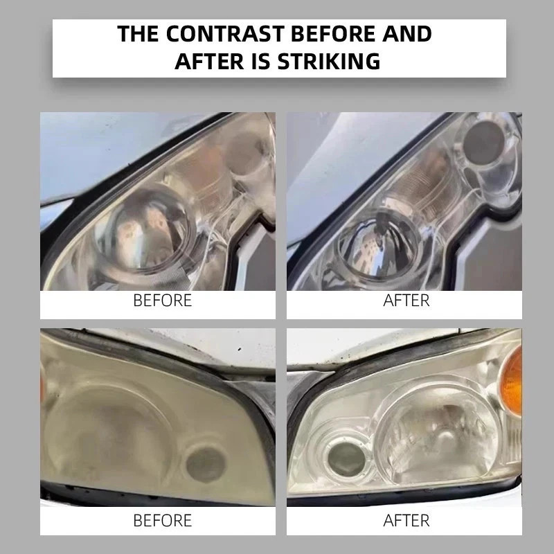 180ml Automotive Headlamp Restoration Fluid Kit Headlight Polishing Cleaner 2026