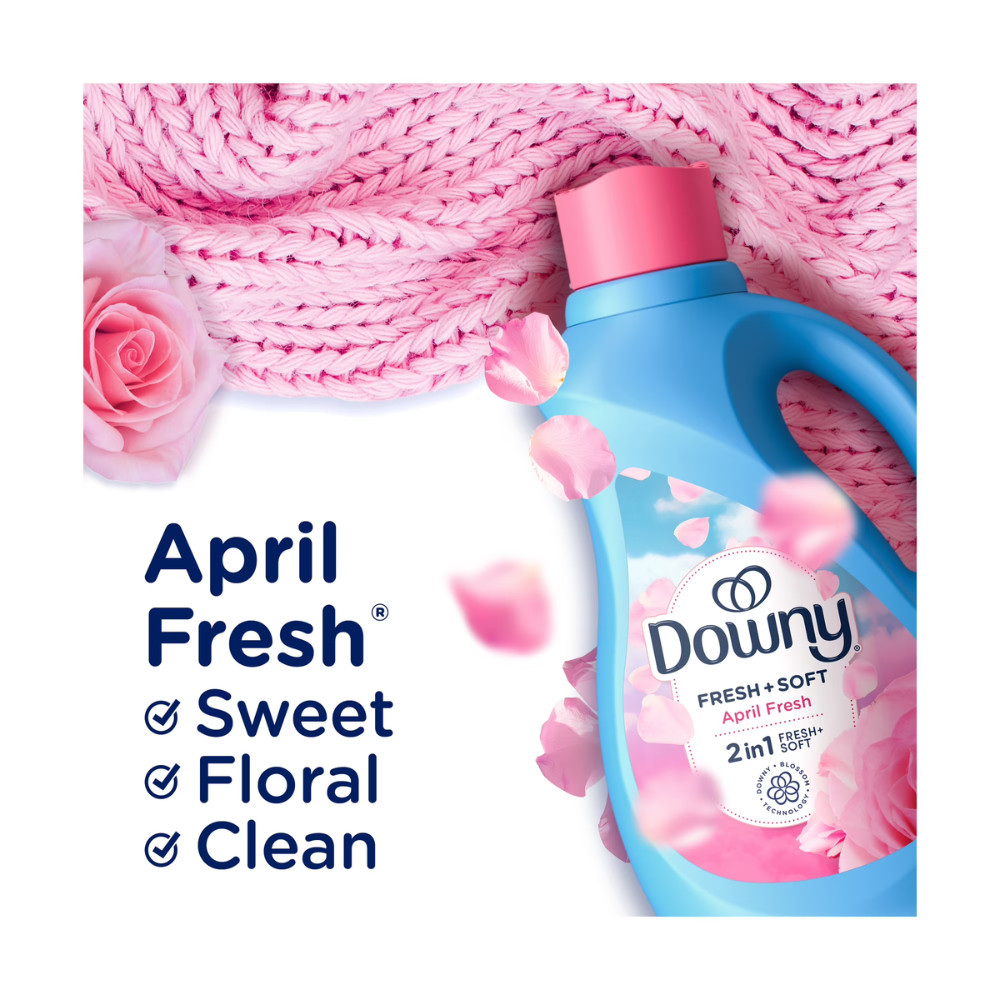 (2 Pack) Downy Liquid Fabric Softener, April Fresh Scent, 111 fl oz, 150 Loads