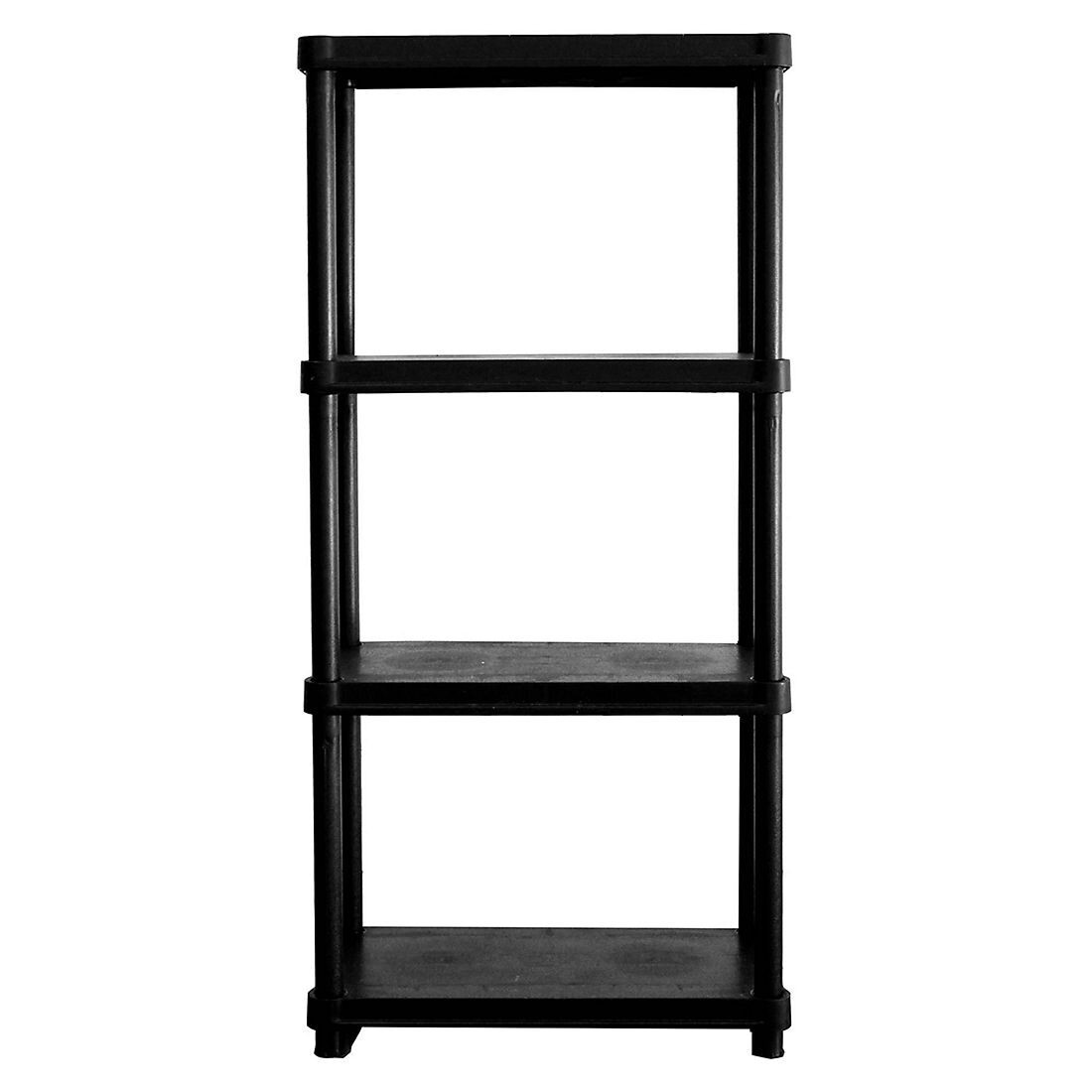 4 Tier Plastic Shelf Storage Rack Shelving Unit Garage Laundry Kitchen Shelves