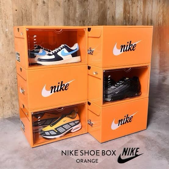 NIKE Orange Plastic Shoe Box One Piece Officially From Nike Asia Only New