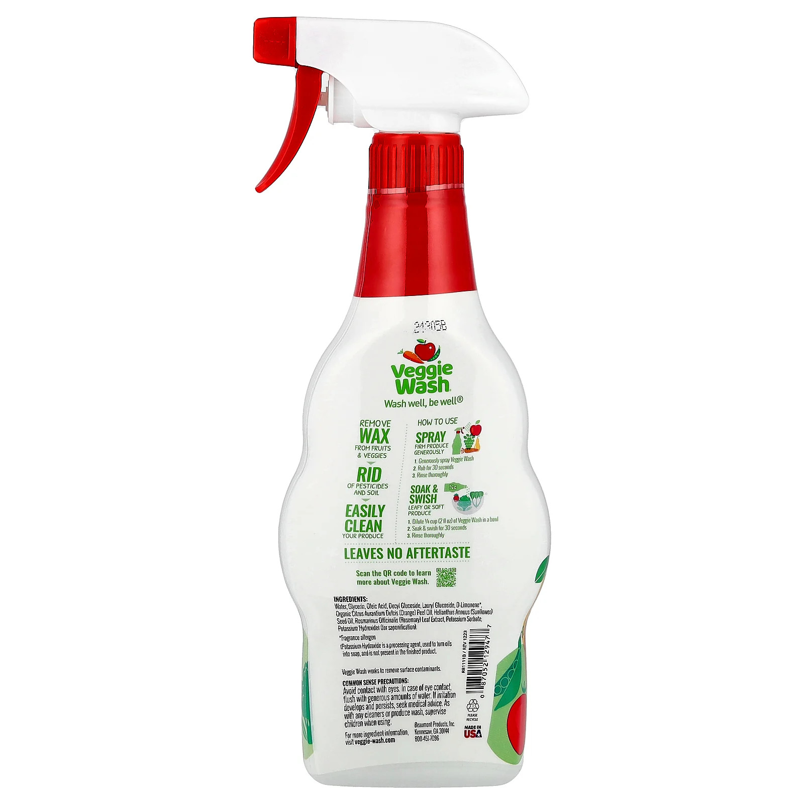 Citrus Magic Veggie Wash 16 fl oz 473 ml Kosher