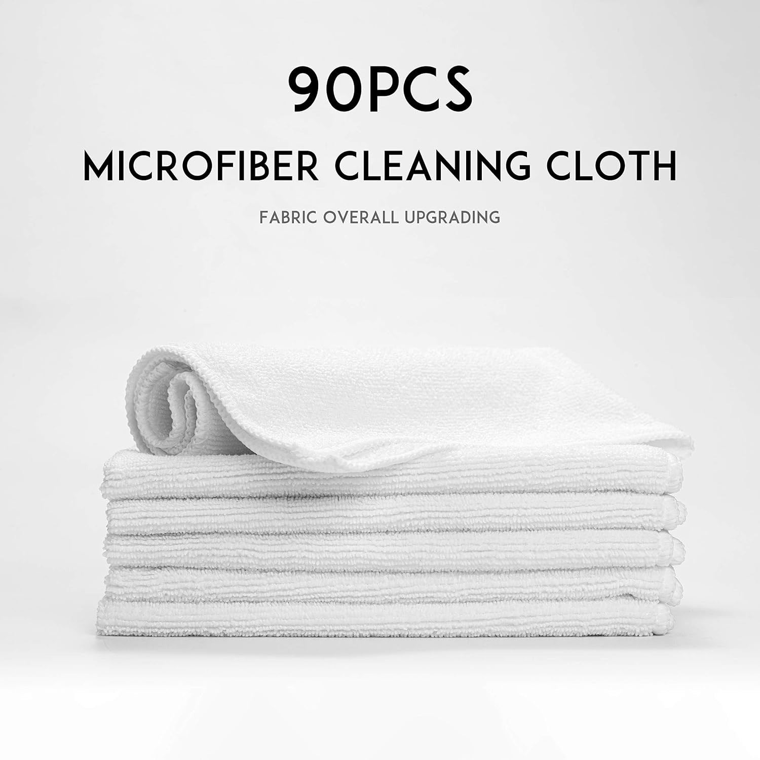 90 Pack 14×14 Microfiber Cleaning Cloths