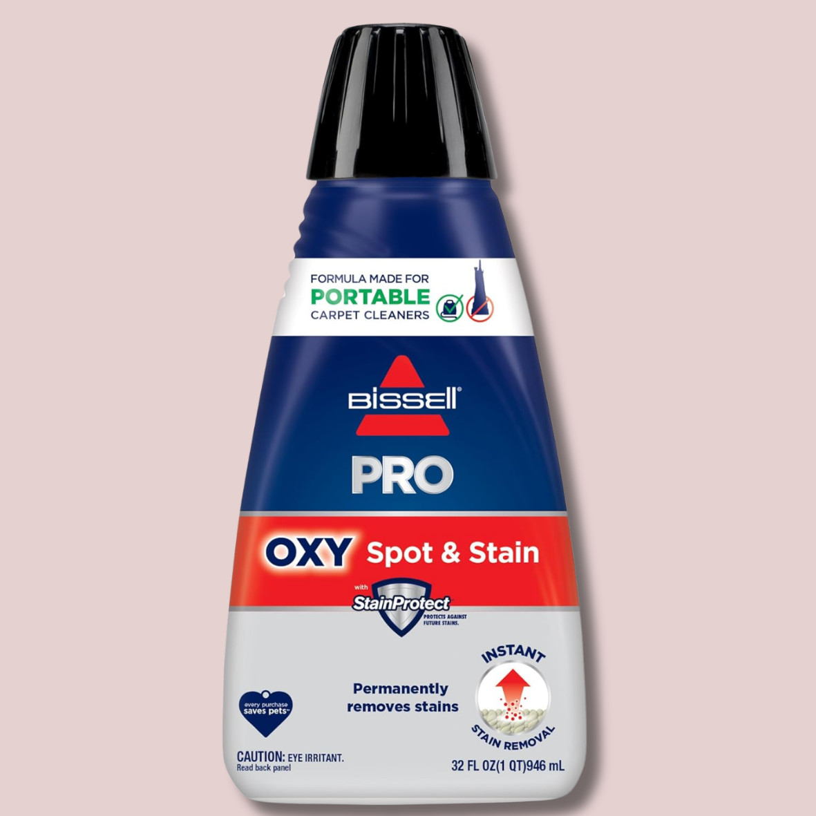Bissell Professional Spot and Stain + Oxy Portable Machine Formula, 32 Fl. Oz.