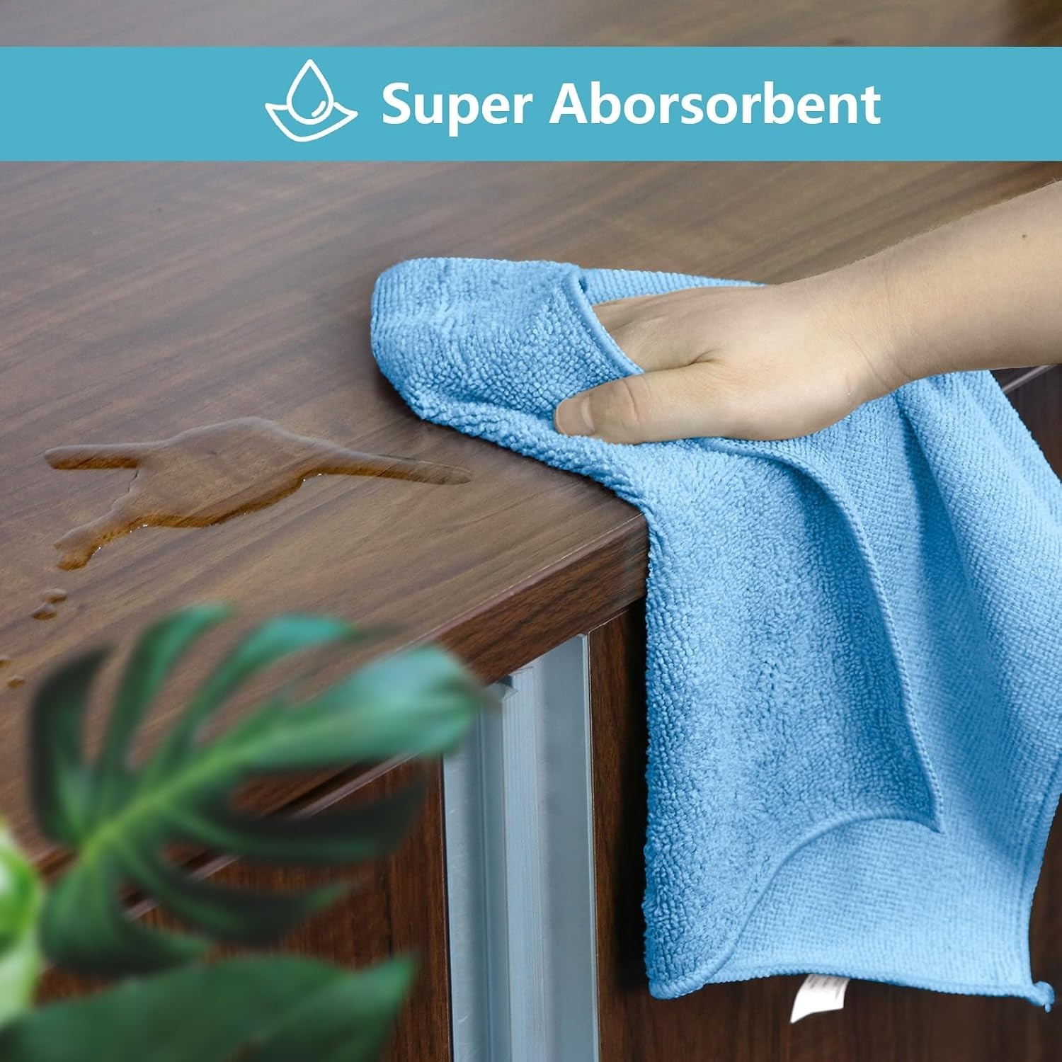 8PK Microfiber Cleaning Cloth, Cleaning Rags for Home, 11.5×11.5in | Reusable…