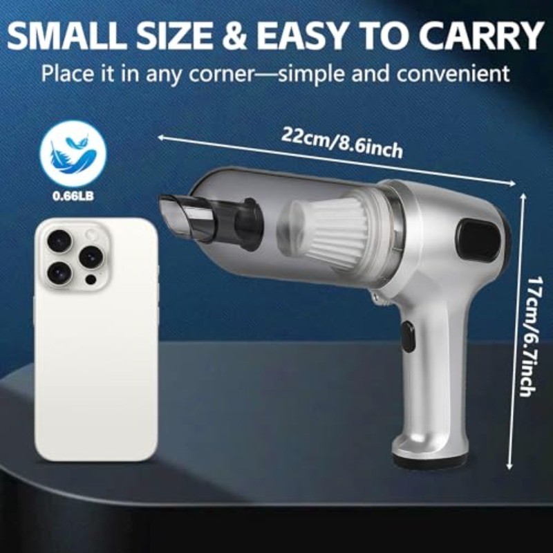 2025 New Handheld Car Vacuum Cleaner, 12000PA and air Purifier, 80W high-Power