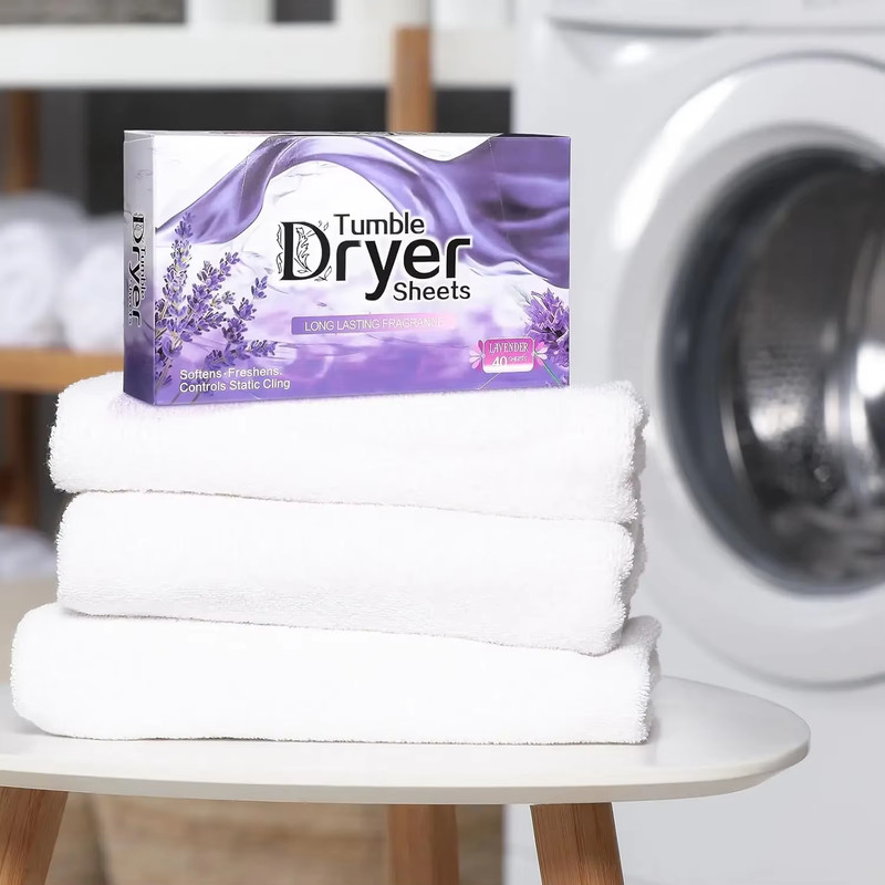 Dryer Sheets Bulk Natural Fabric Softener Sheets Plant Lavender Laundry Softener