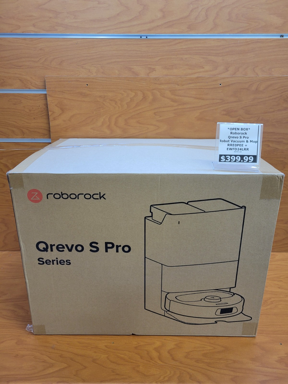 OPEN BOX Roborock Qrevo S Pro Robot Vacuum Mop Self-Empty Dock
