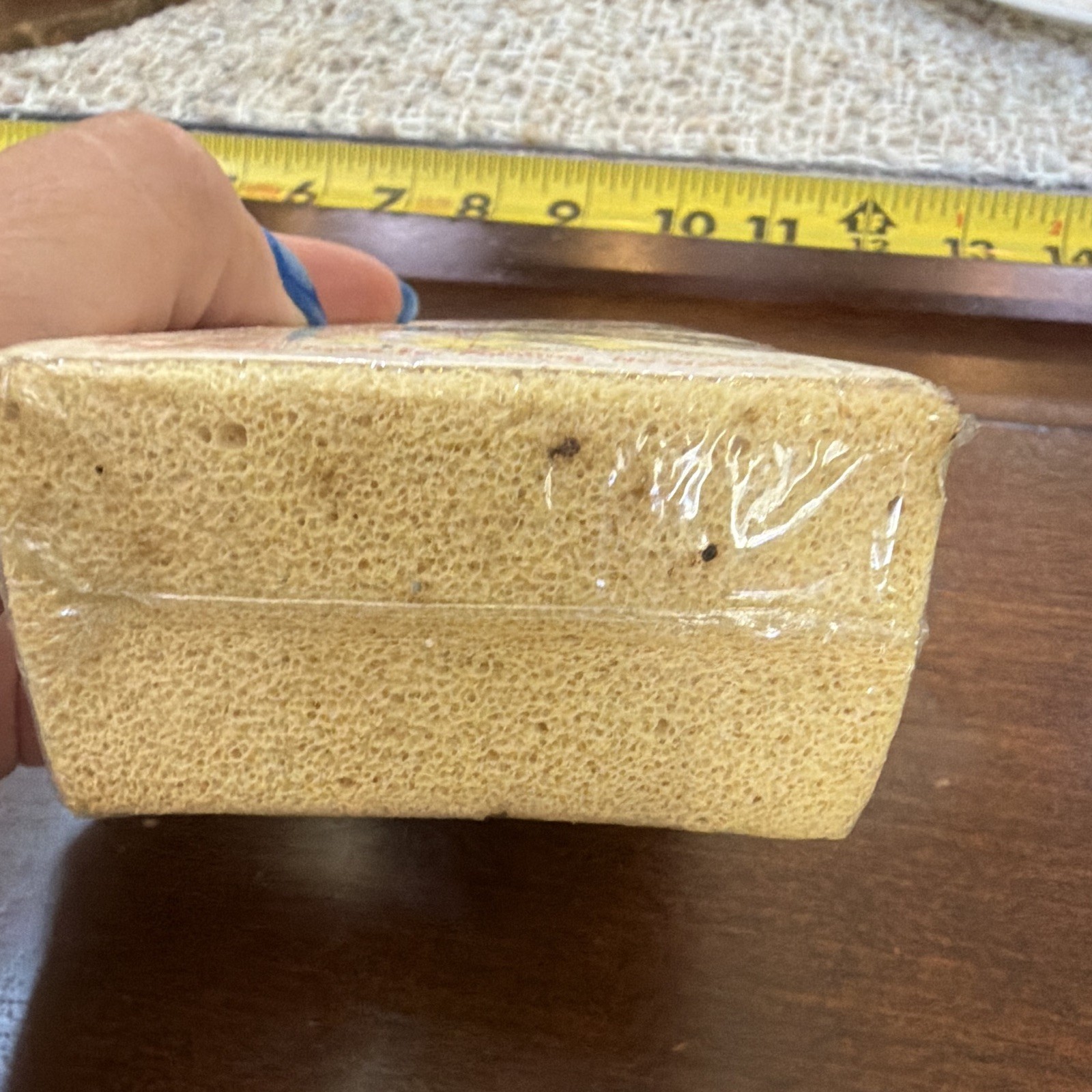 Gonzo Wonder Sponge Beige Cleaning Sponge Block 1 Pack Made in USA 105 Washes