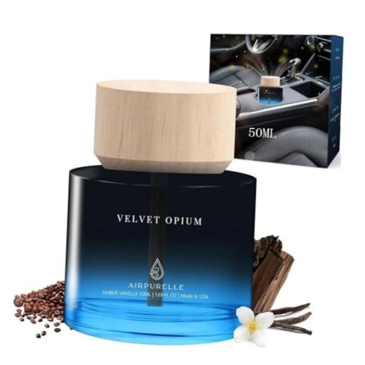 Car Air Freshener 50ML (1.7 FL OZ) Car Air Fresheners Diffuser, Amber Vanilla