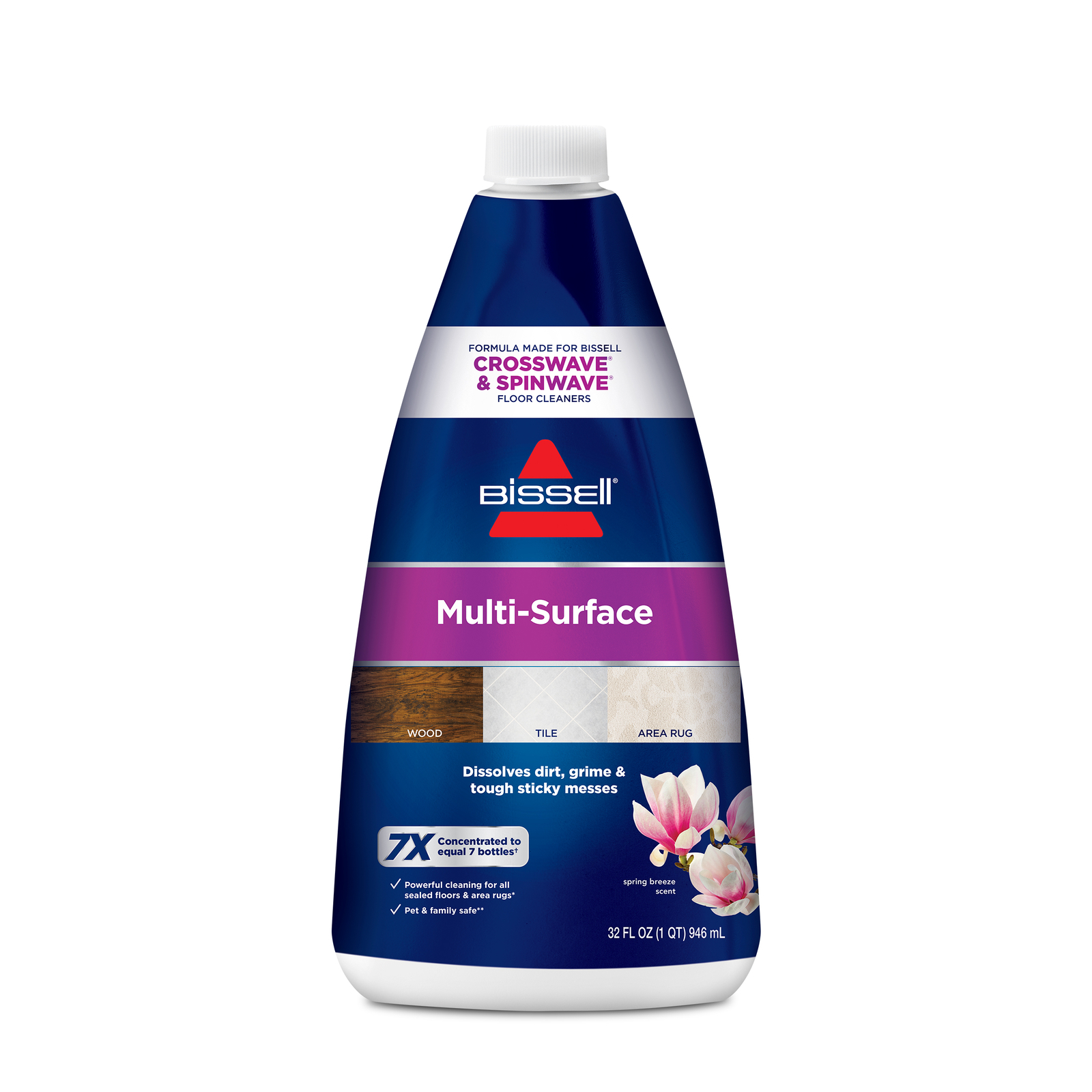 Bissell MultiSurface Floor Cleaning Formula – CrossWave & SpinWave 32oz | 1789