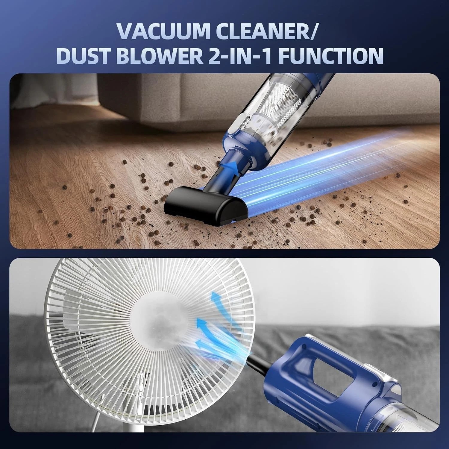 Handheld Vacuum with 7800mAh Battery & LED Light