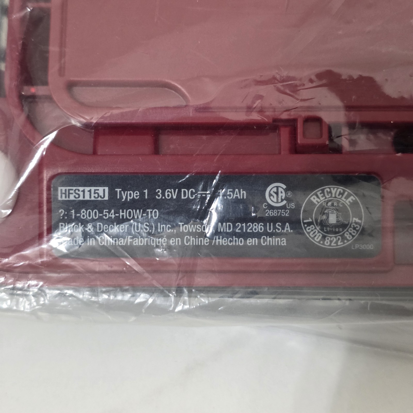 Black+Decker 50 Minute Powered Floor Sweeper Red HFS115J10