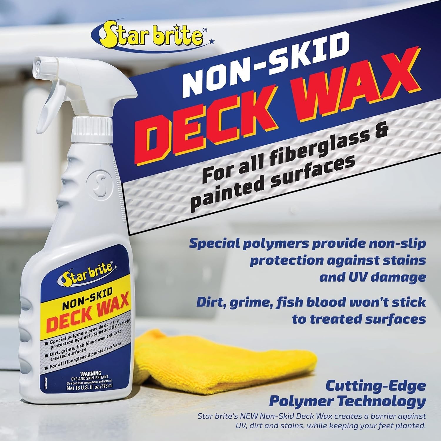 Non-Skid Deck Wax Spray – Essential for Non-Slip, Stain & UV Damage Protectio…