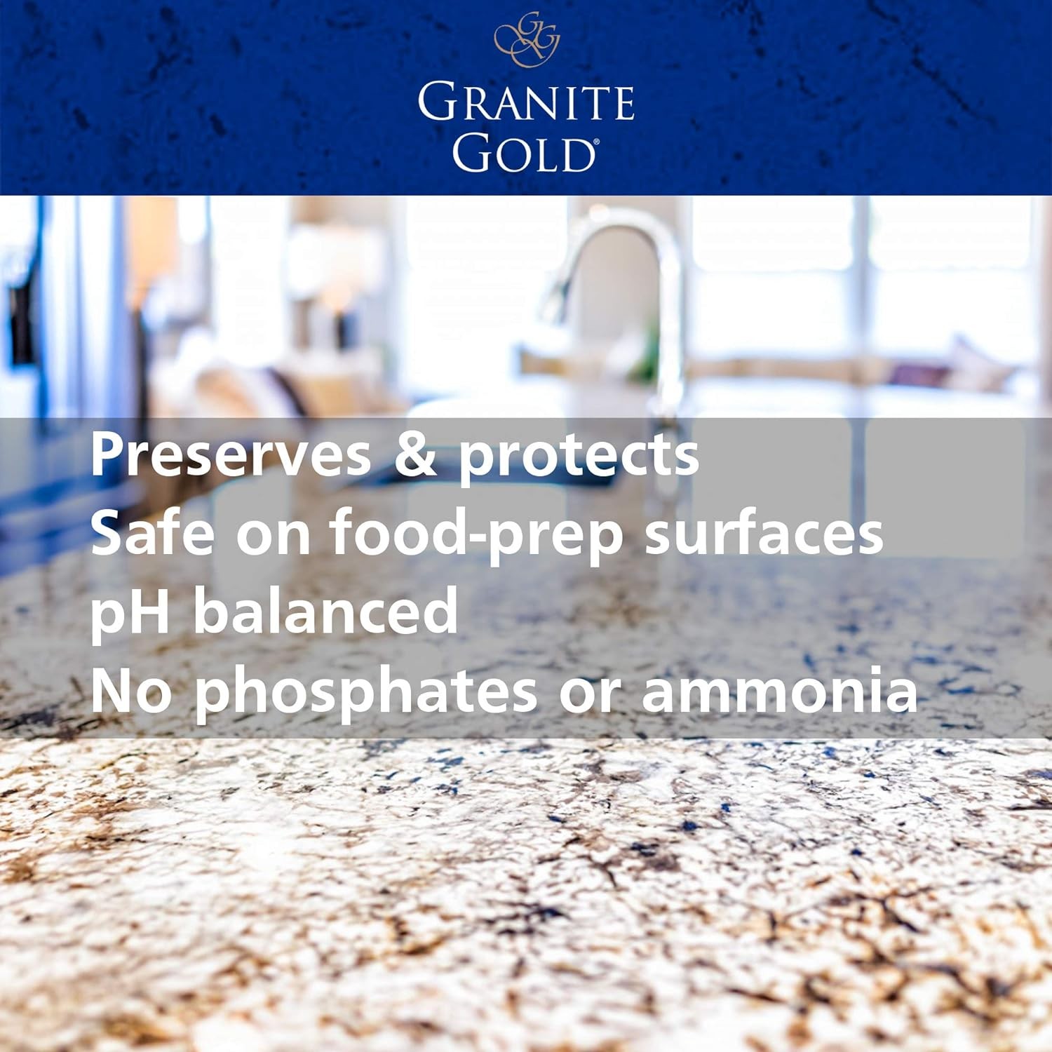 Granite Gold Daily Cleaner for Granite, Marble & Other Natural Stone & Quartz