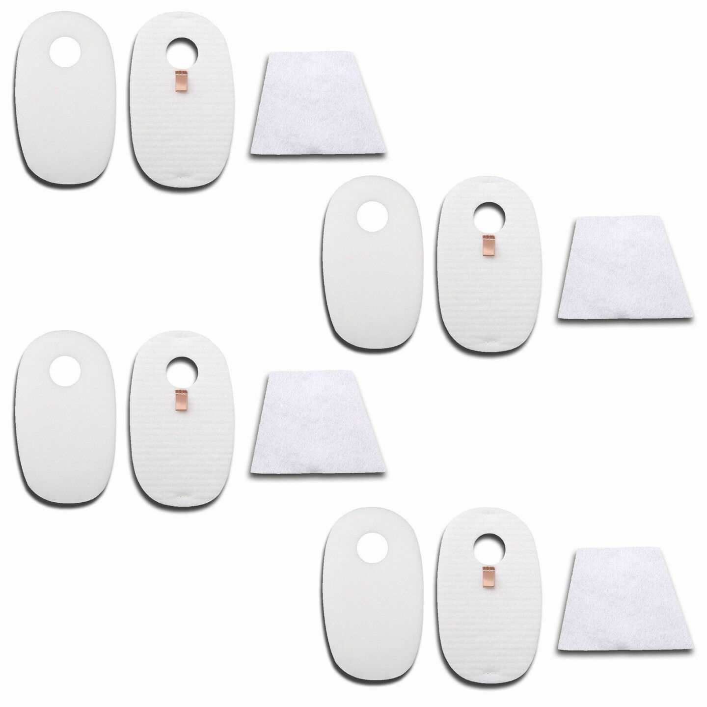 4 Pack Foam and Felt Filter Kit Fits Shark Rocket HV319Q, HV320, HV320W, HV321