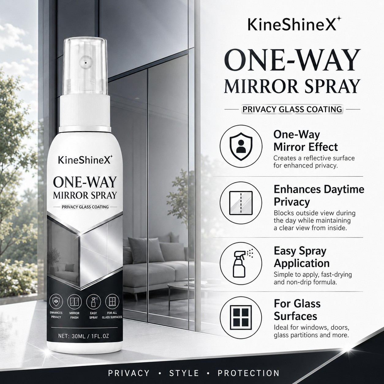 infrared Blocking Spray, Clear Infrared Blocking Spray, Reflective Window Sprays