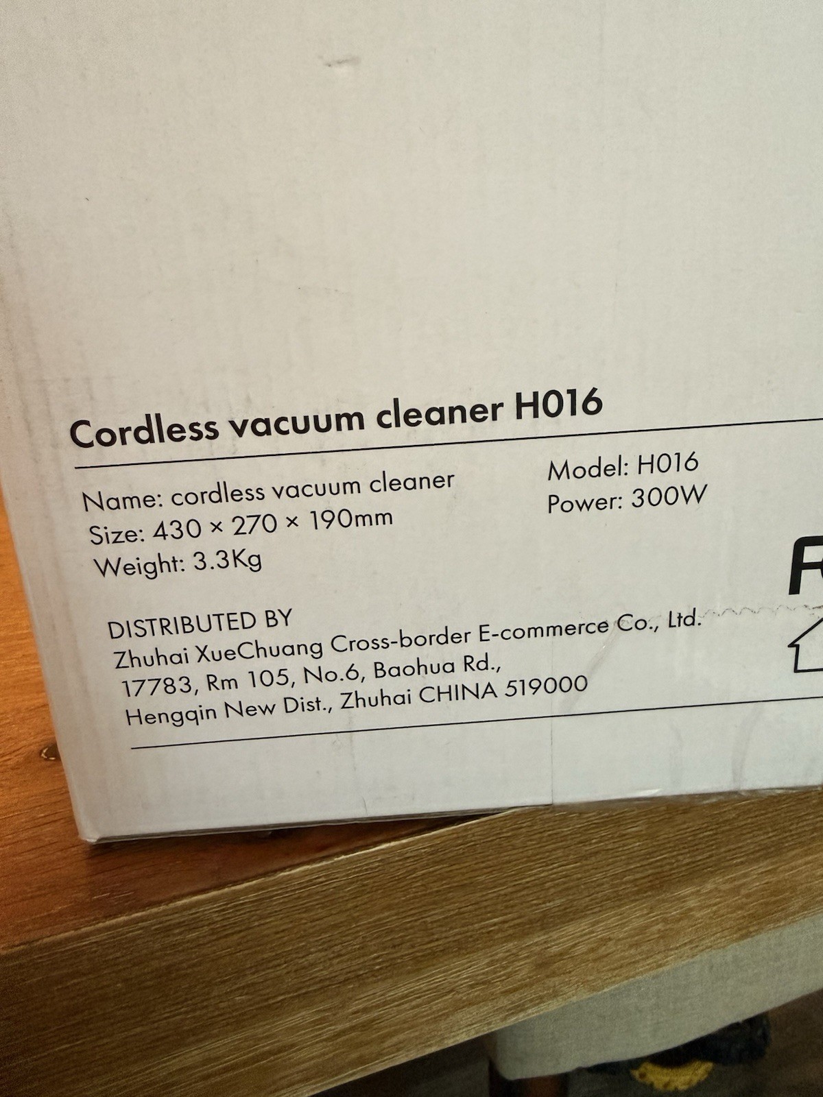 Homeika H016 Blue Cordless Battery-Powered Stick Vacuum Cleaner with LED Display