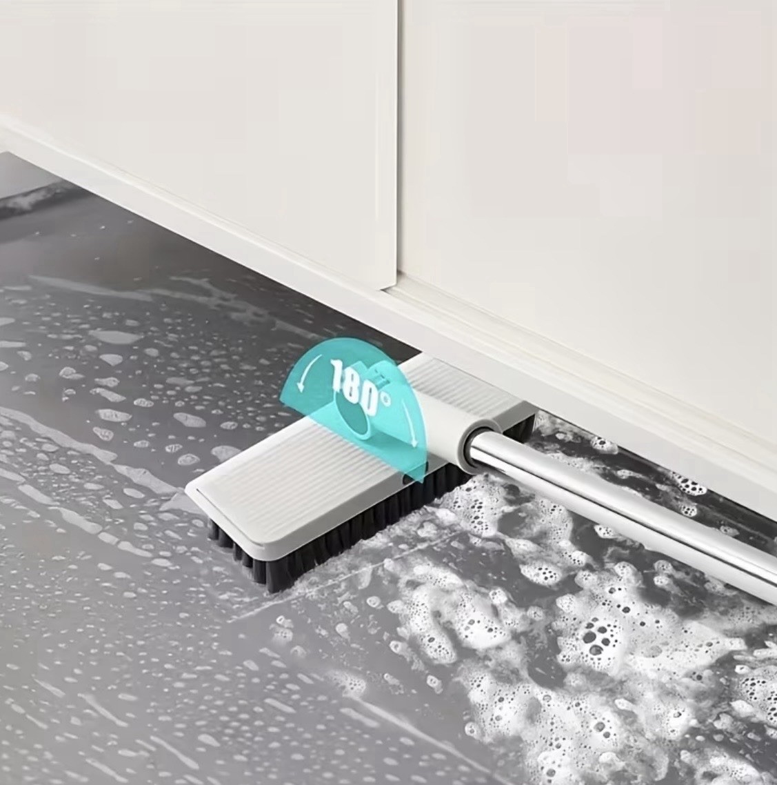 3-in-1 Long Handle Broom Dustpan Set Floor Brush Upright Home Cleaning Kit
