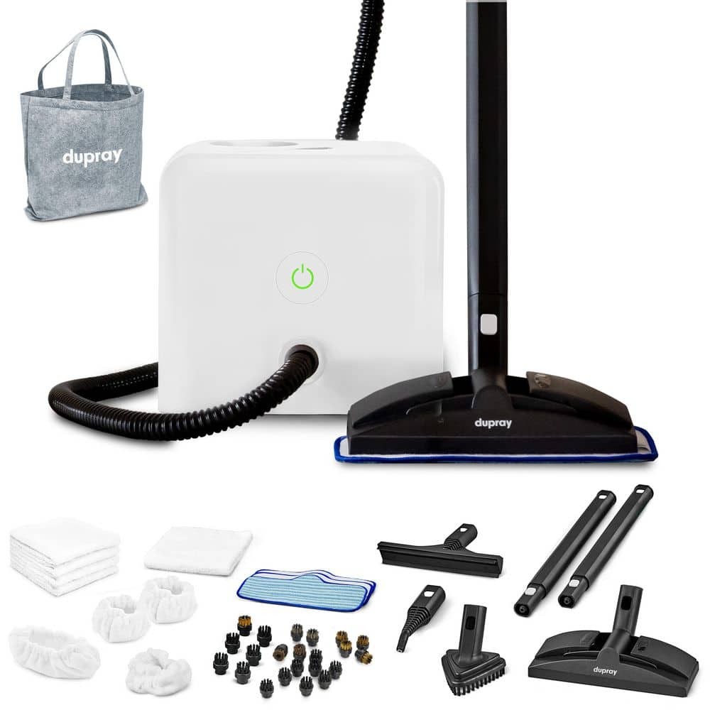 DUPRAY Neat Corded Steam Cleaner, Multi-Brush Kit for Floors, Grout, Upholstery