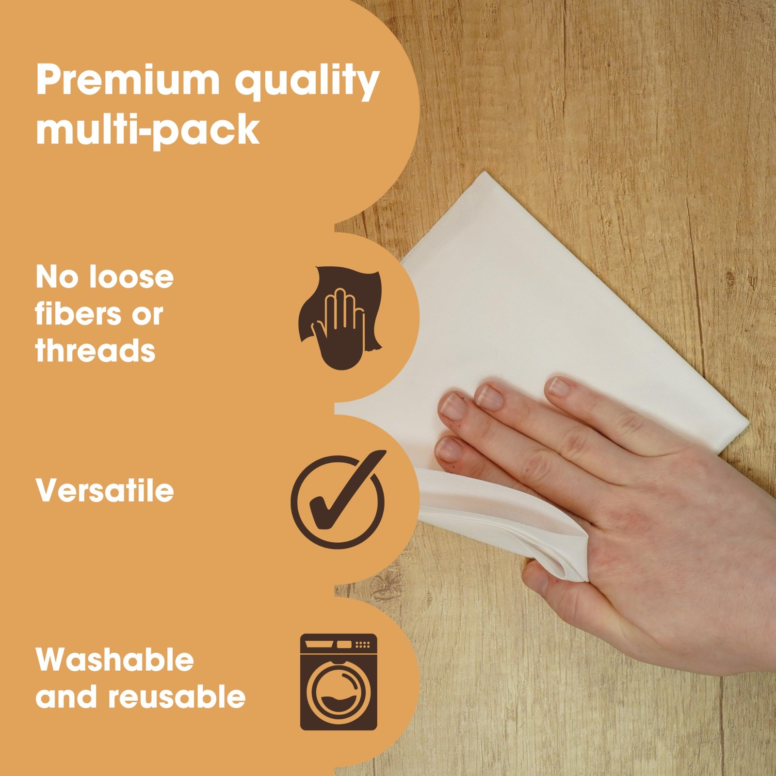 Furniture Clinic Lint Free Cotton Cloths | EcoFriendly and Reusable MultiPurp…