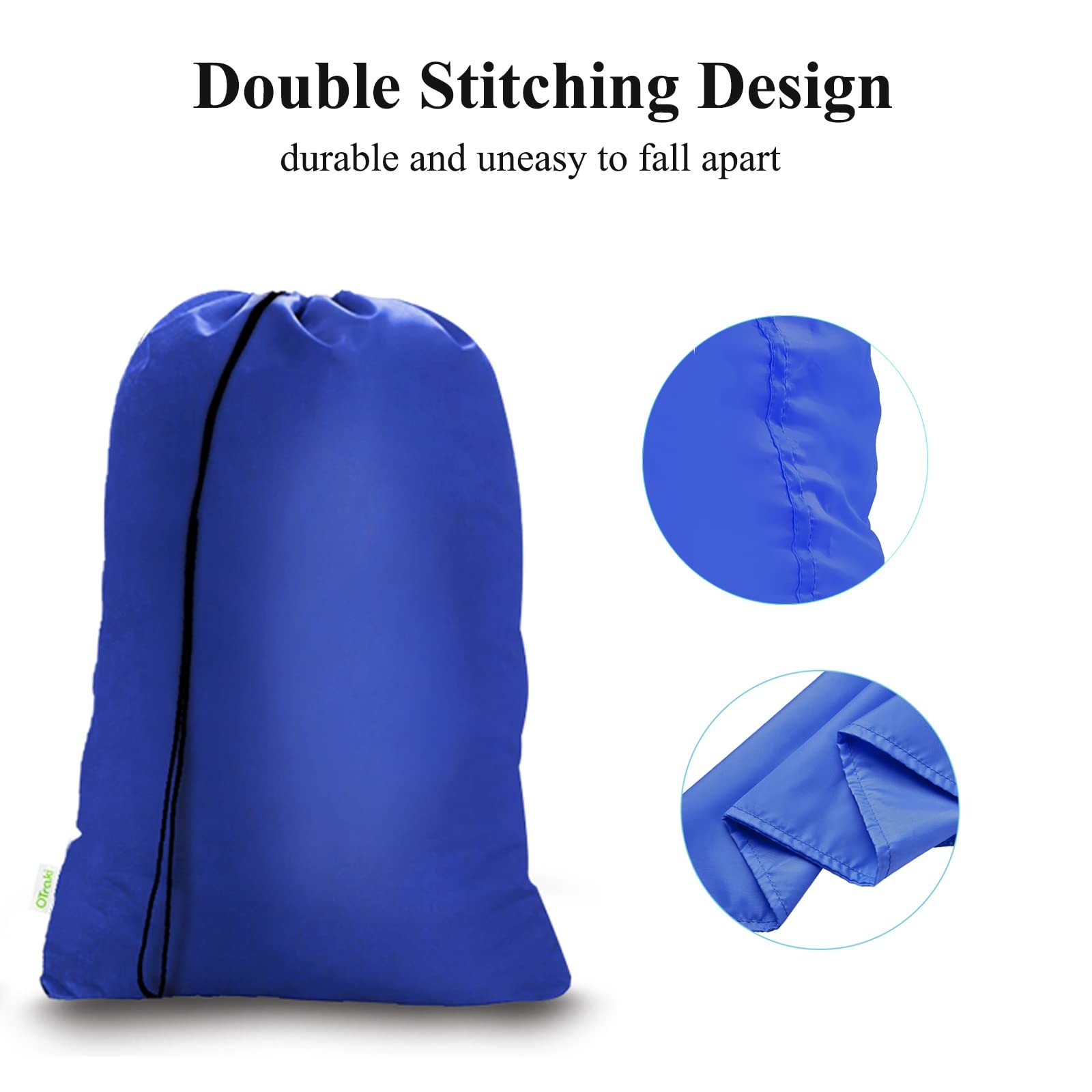 OTraki Heavy Duty Large Laundry Bags 2 Pack 28 x 45 inch XL Drawstring Travel