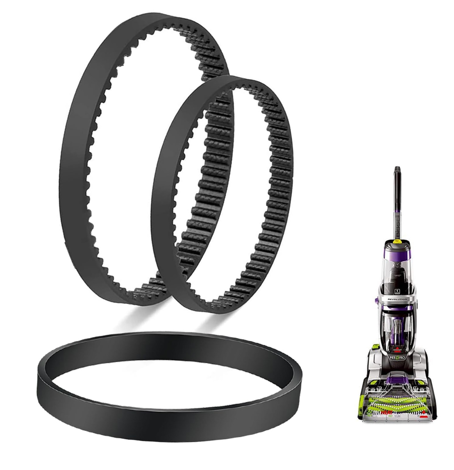 Vacuum Replacement Belt for Bissell ProHeat 2X Revolution Pet Pro Carpet Clea…