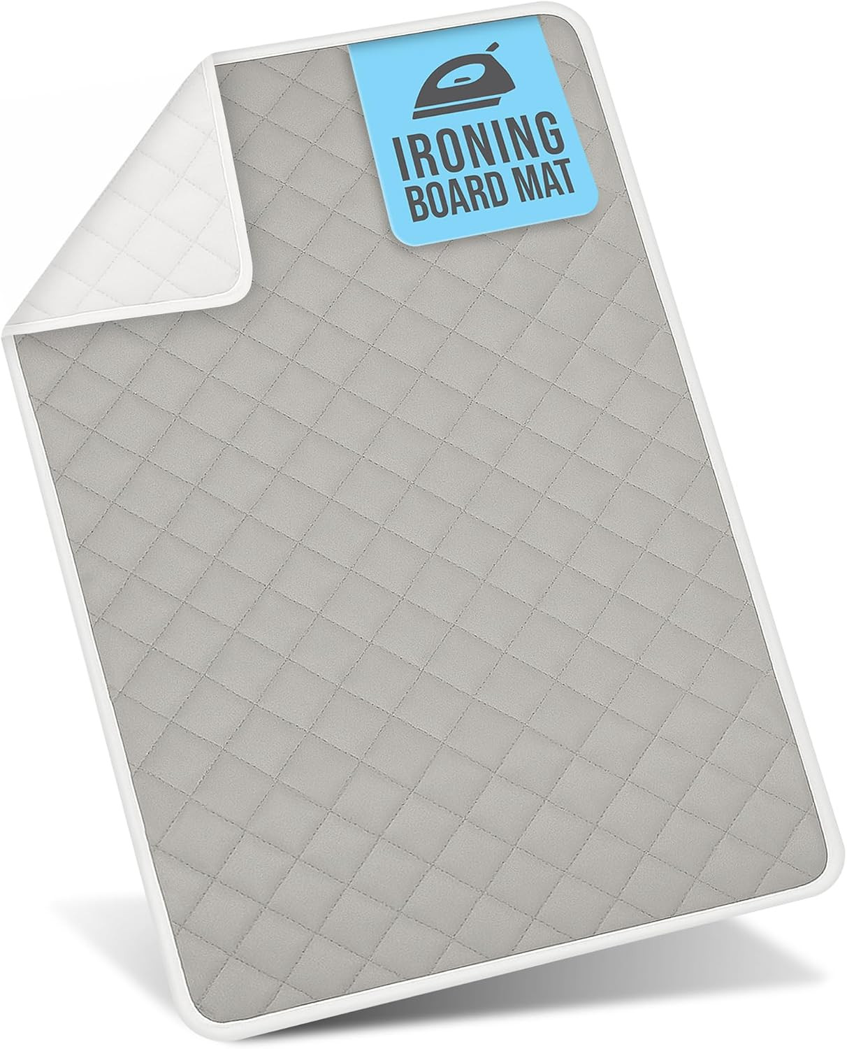 Ironing Mat, 28.25” x 19” Magnetic Laundry Pad, Gray | Scorch-Resistant, Wash…