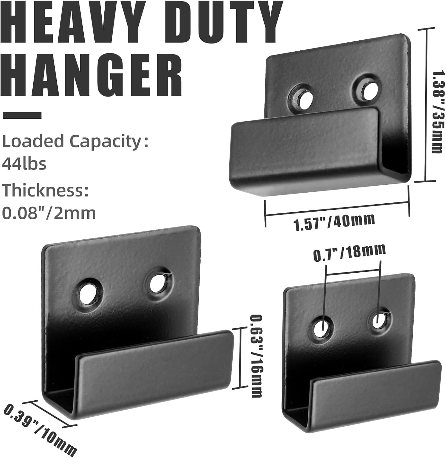 10Pcs Tile Display Wall Hanger Mount Brackets Hook for Mirrors Picture Frame