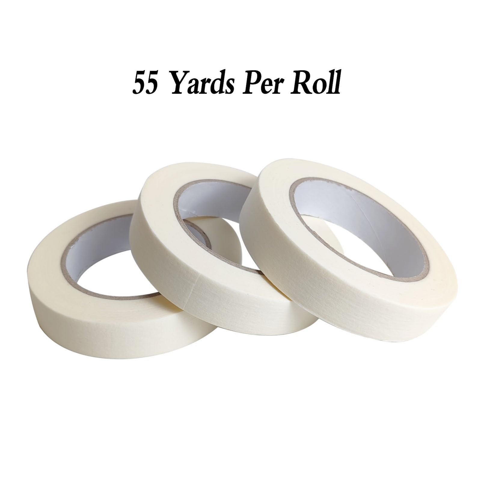 Lazybug studio Masking Tape 0.75 Inch, 3 Pack White Masking Tape, 3/4 Inch x …