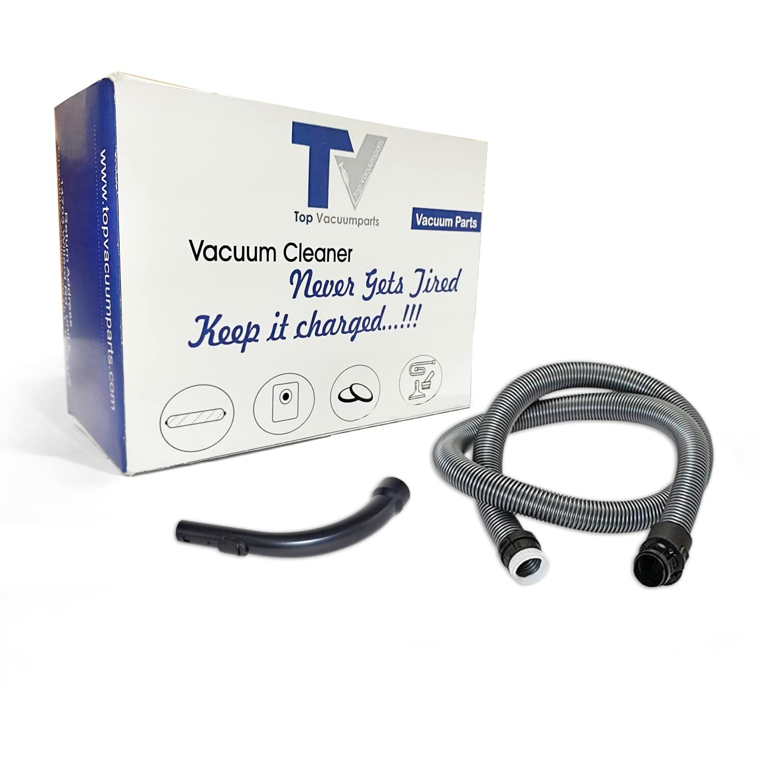 Fits For Miele C2, C3, S8 Canister Vacuum 1 Hose End + 1 Hose Core