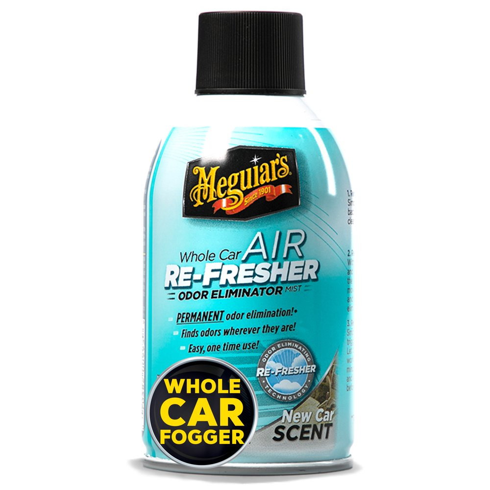 Meguiar’s Whole Car Air Re-Fresher Odor Eliminator Mist, New Car Scent, 2 fl oz.
