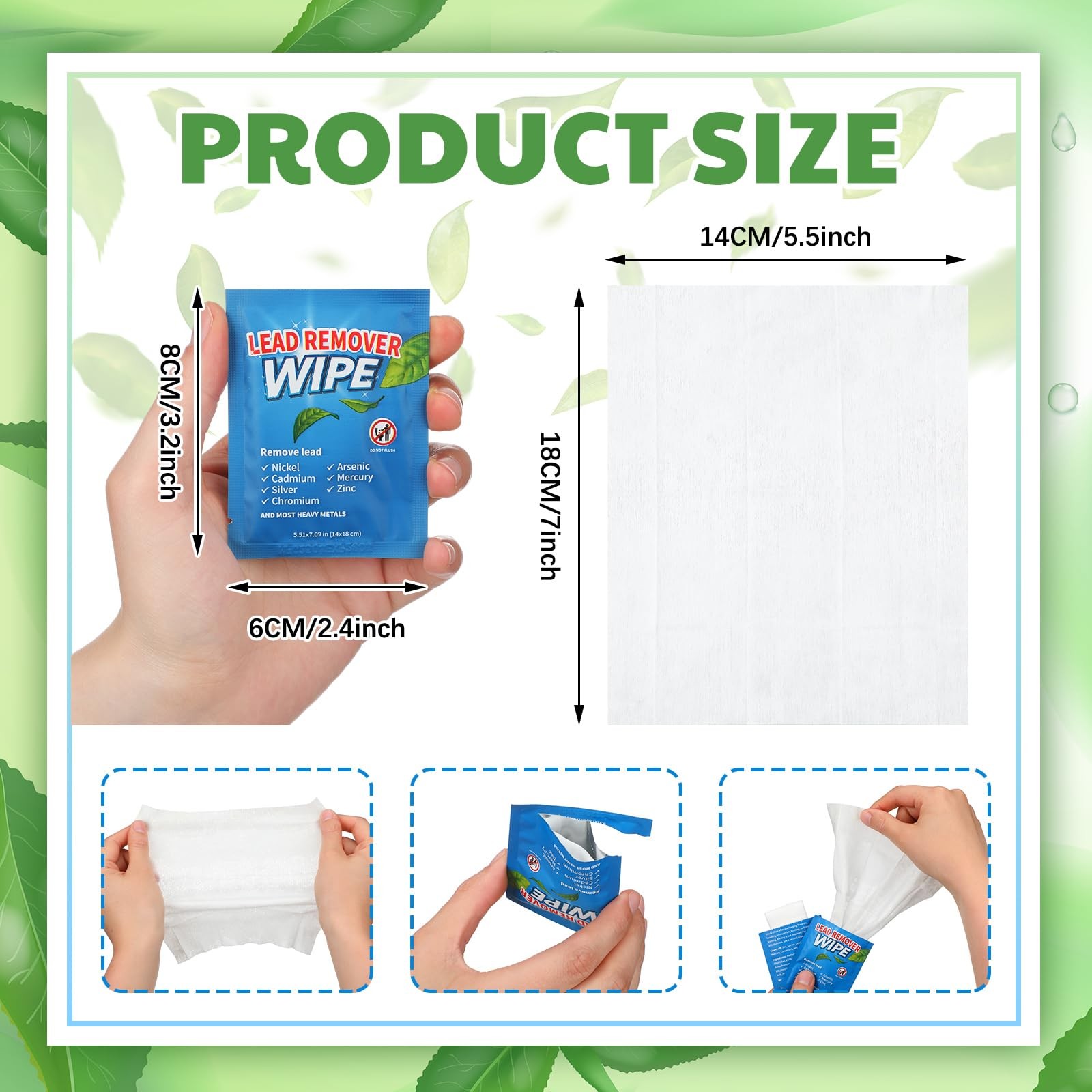 100 Pack Lead Remover Wipes for Shooting Hand & Surface Cleaning Wipes Effect…