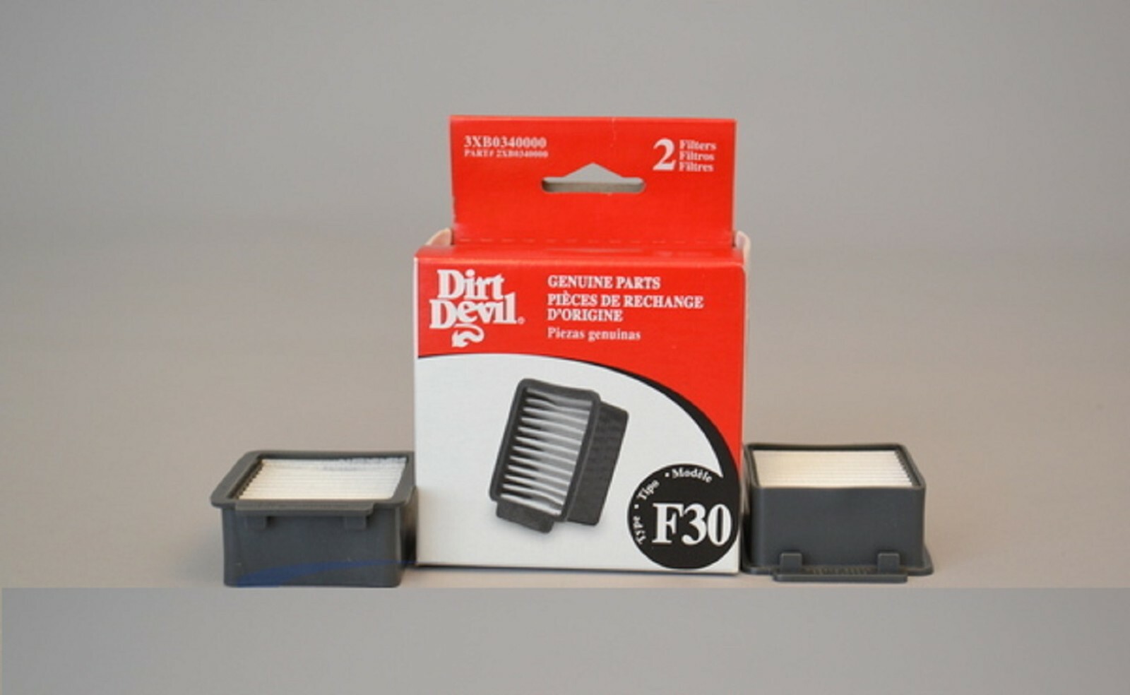 Fits For Dirt Devil Cordless Broom Vacuum F30 Filter 2 in Pack 3XB0340000