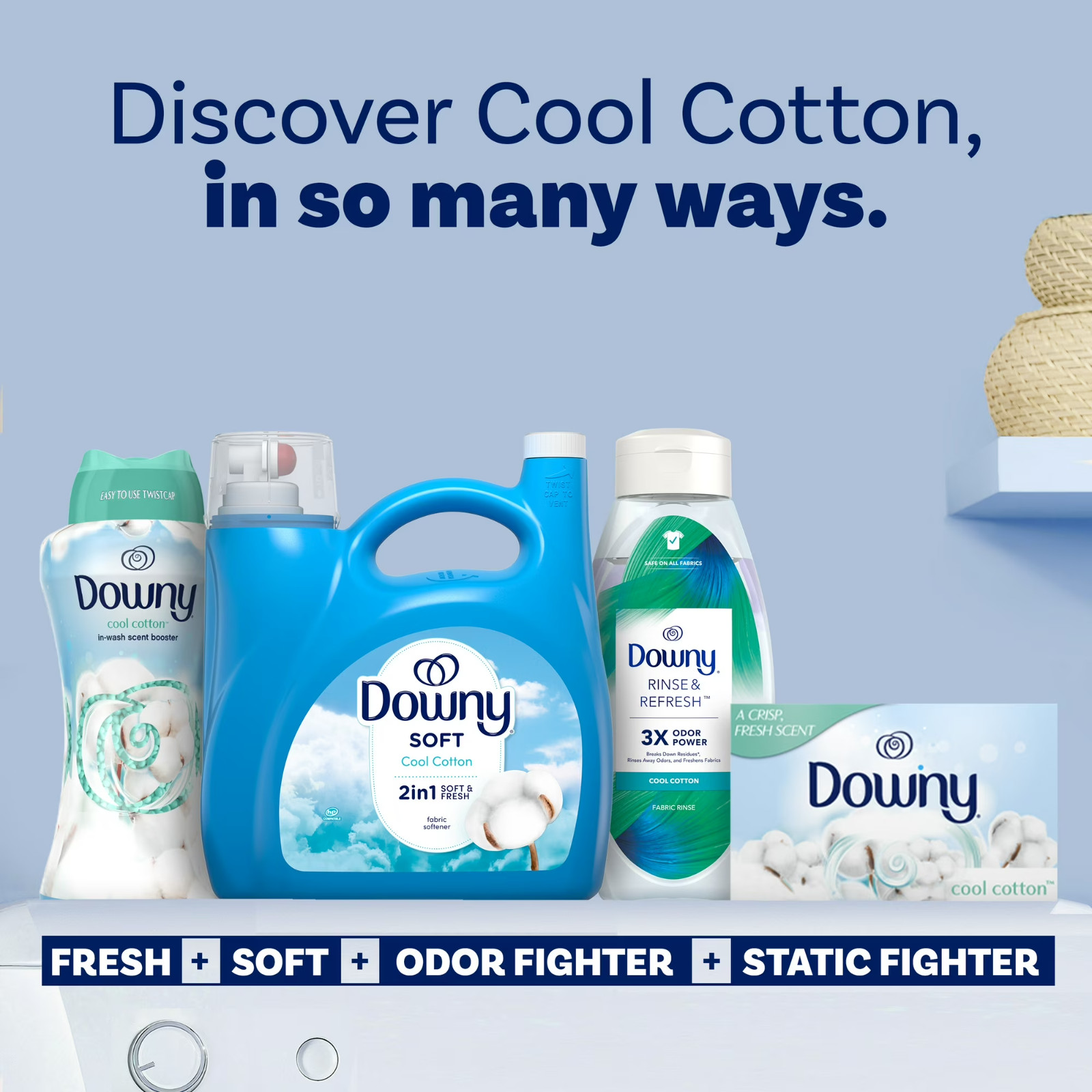 Downy Liquid Laundry Fabric Softener and Conditioner,140 fl oz Free Shipping