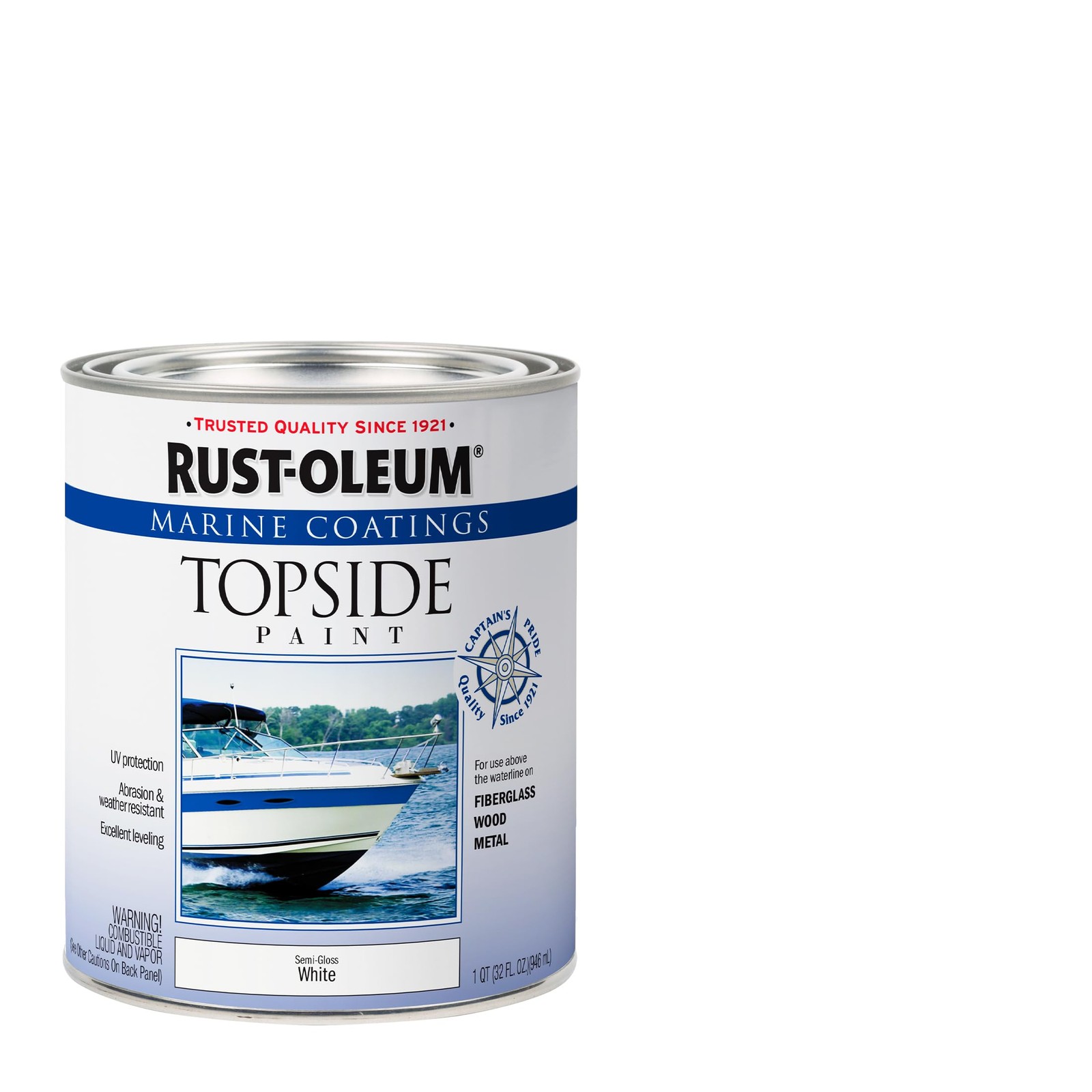 Marine Boat Wood Metal Fiberglass Topside Paint Coating Matte Oyster White NEW
